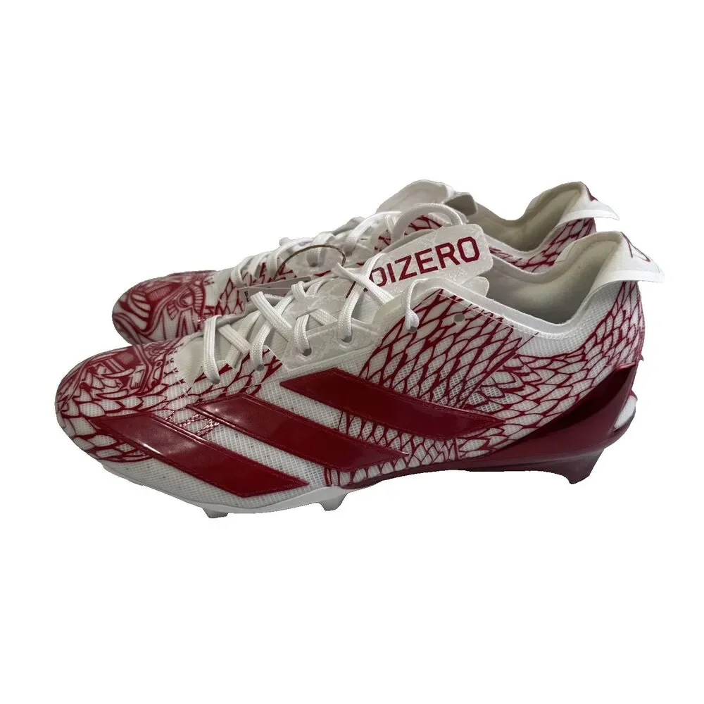 Adidas Adizero Electric Football Cleats Shoes Red White IH8571 Men Size 10 - Picture 16 of 16